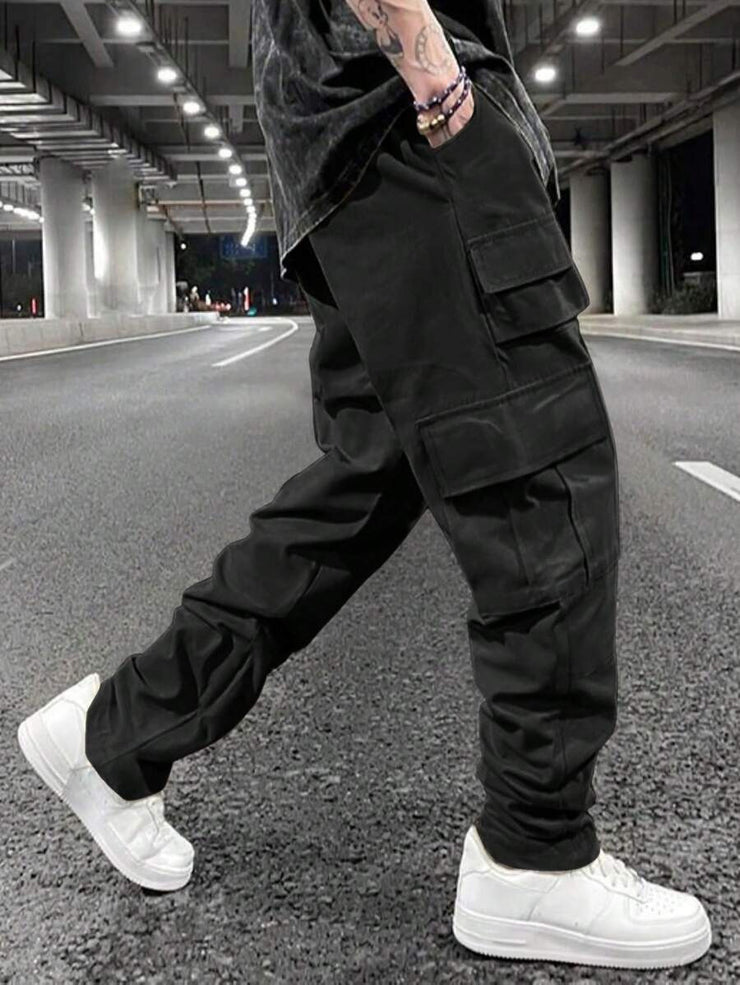 Multi-pocket Pants Loose Casual