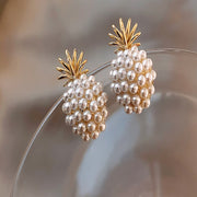 Boucles d'oreilles en perles, ananas et étoile de mer