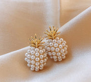 Boucles d'oreilles en perles, ananas et étoile de mer