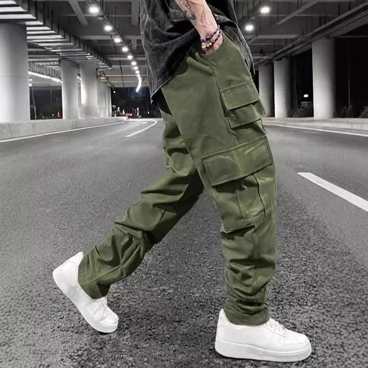 Multi-pocket Pants Loose Casual