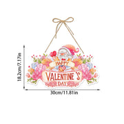 Guirlande décorative de cadeaux de Saint-Valentin avec accroche-porte en papier