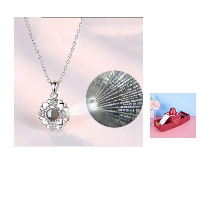 Coffret cadeau de bijoux en métal rose pour la Saint-Valentin, collier pour mariage, petite amie