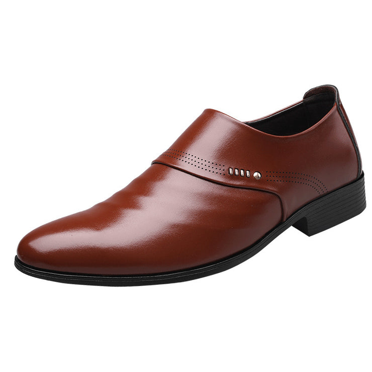 Casual pointed toe shoes men leather shoes men