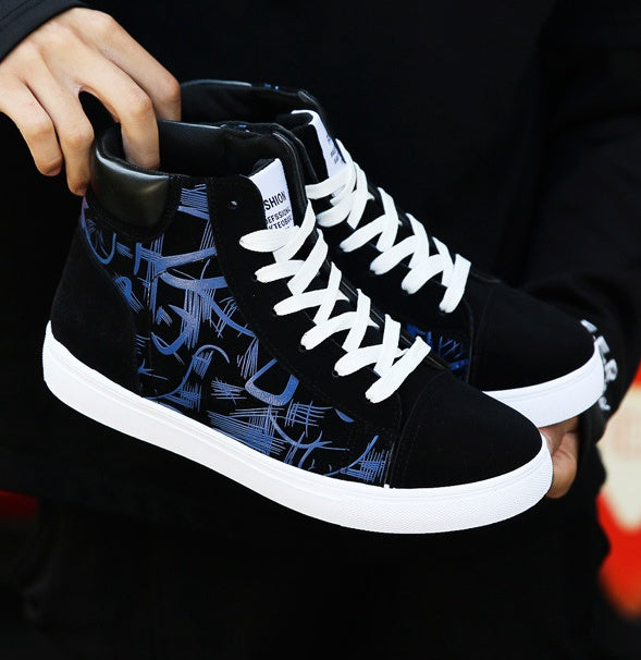 Spring high top shoes Korean Edition men&