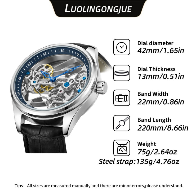 Double-sided Hollow Automatic Mechanical Watch