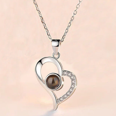 Coffret cadeau de bijoux en métal rose pour la Saint-Valentin, collier pour mariage, petite amie