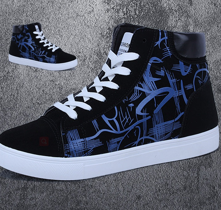 Spring high top shoes Korean Edition men&