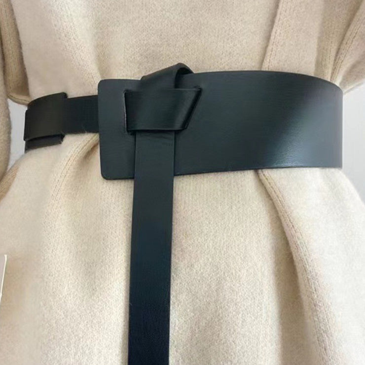 Ceinture en PU avec détails noués