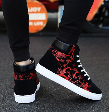 Spring high top shoes Korean Edition men&