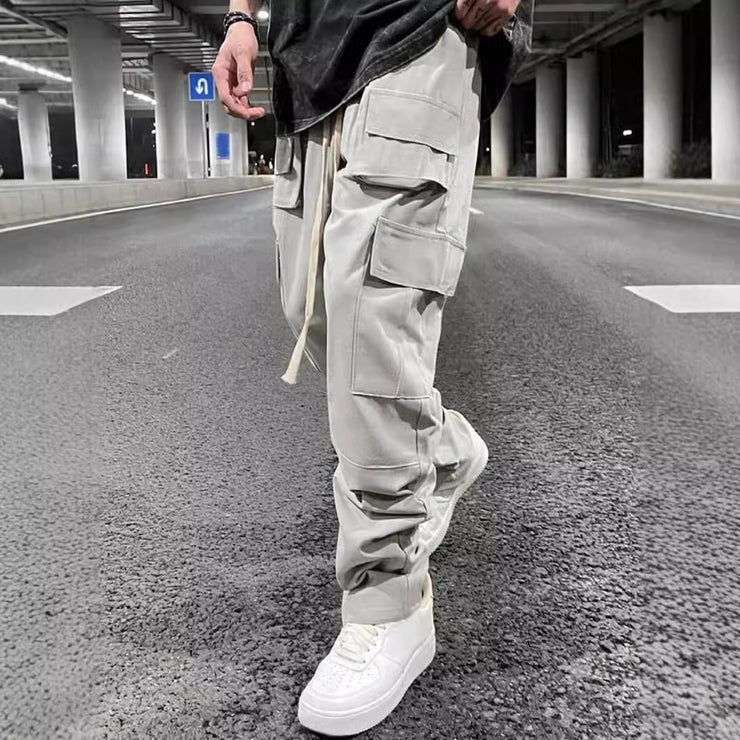 Multi-pocket Pants Loose Casual