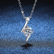 S925 Sterling Silver Necklace Moissanite Clavicle Chain