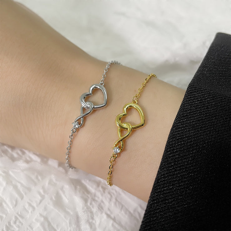 Bracelet en forme de cœur Bijoux fantaisie Bracelet d&