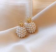 Boucles d'oreilles en perles, ananas et étoile de mer