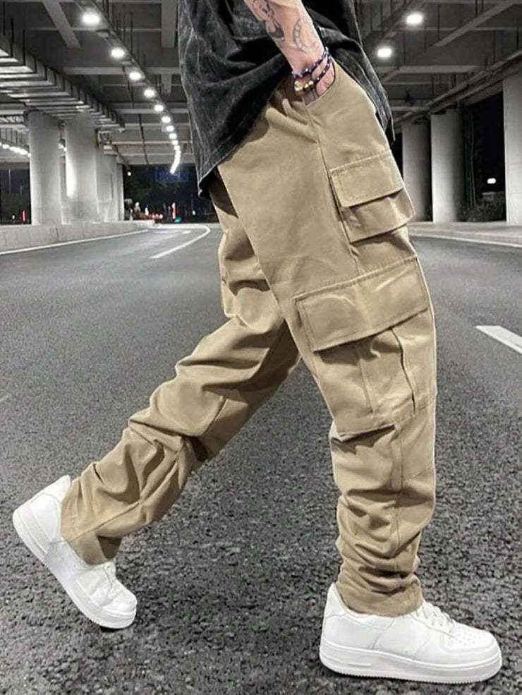 Multi-pocket Pants Loose Casual