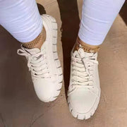 Lace-up Canvas Shoes, Foreign Trade Platform Shoes, Printed Single Shoes