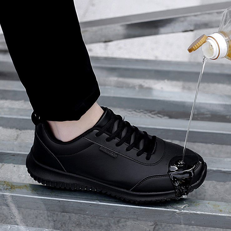 Plus Size Chef Shoes Unisex Waterproof Kitchen Shoes unisex Leather Surface Sports Casual Shoes