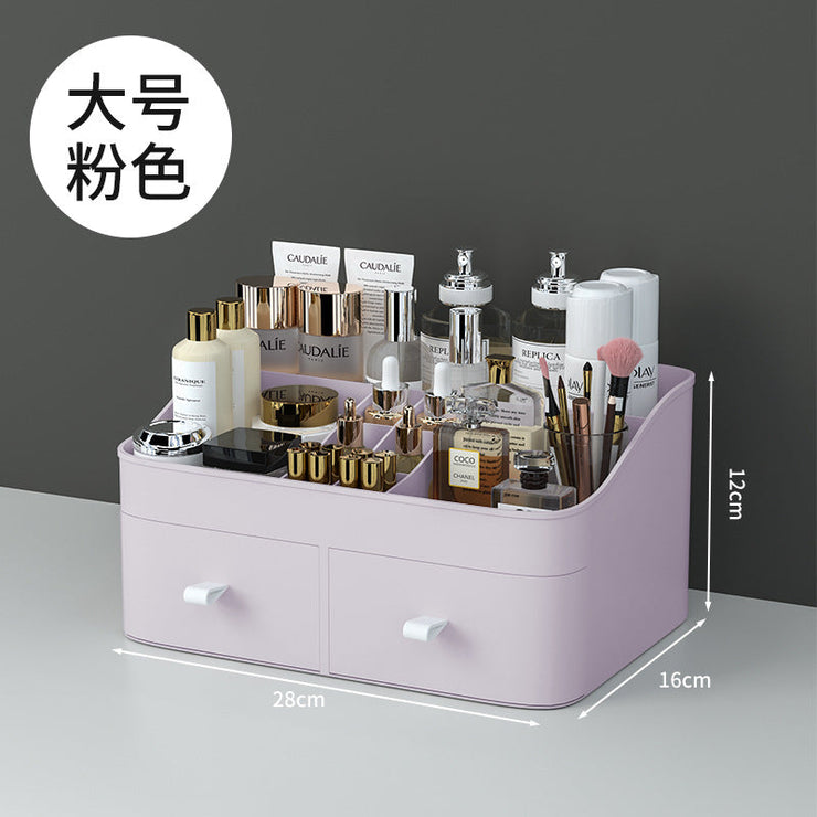 Boîte de rangement pour cosmétiques, coiffeuse de bureau, étagère pour produits de soins de la peau 