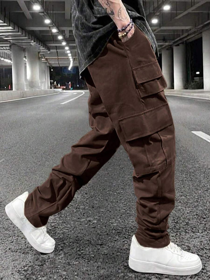 Multi-pocket Pants Loose Casual