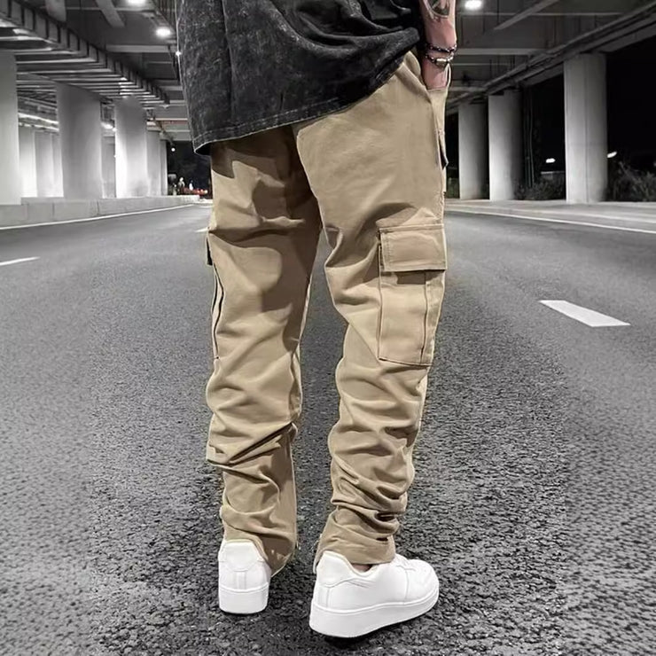 Multi-pocket Pants Loose Casual