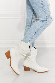 Bottes de cowboy MMShoes Better in Texas Scrunch en blanc