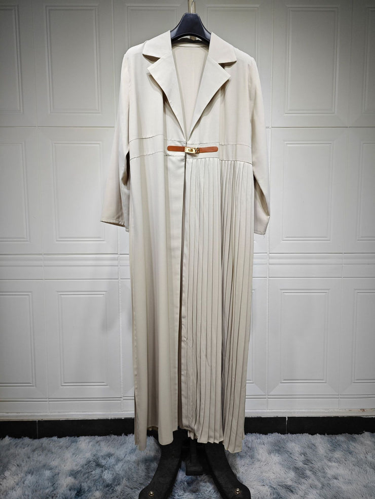 Cardigan Robe Pleated Pleated Coat Muslim Arab Clothing