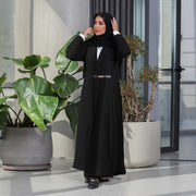 Cardigan Robe Pleated Pleated Coat Muslim Arab Clothing