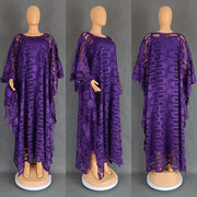 Bright Water Soluble Lace Robe Middle East Muslim Long Dress