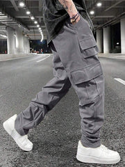 Multi-pocket Pants Loose Casual