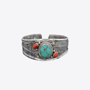 Bracelet ouvert turquoise