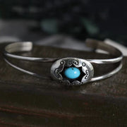 Bracelet ouvert turquoise