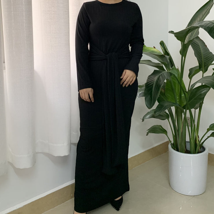 Middle East Dubai Robe Plus Size Knitted Muslim Dress